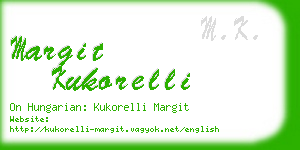 margit kukorelli business card